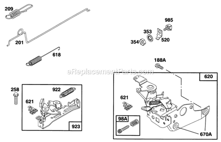 Engine 3 Diagram and Parts List for 10761B (4900001-4999999)(1994) Lawn Boy Lawn Mower